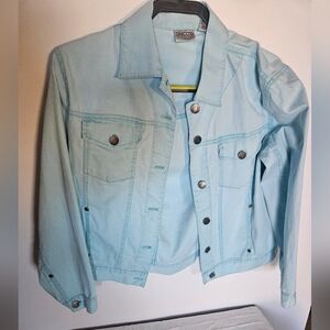 Chico's Sz 0, (US Sz 4) Lightweight Stretchy Denim  Light Teal